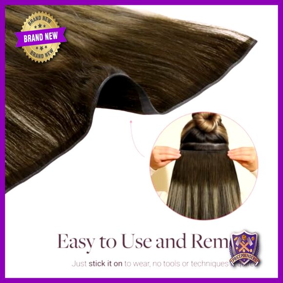 18 Inch Human Hair Tape In Extensions, 50g, Salon Quality, Easy Application main image 4